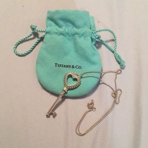 Tiffany & Co Beaded Heart Pendant with chain